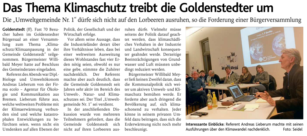 20180126_Das Thema Klimaschutz treibt die Goldenstedter um