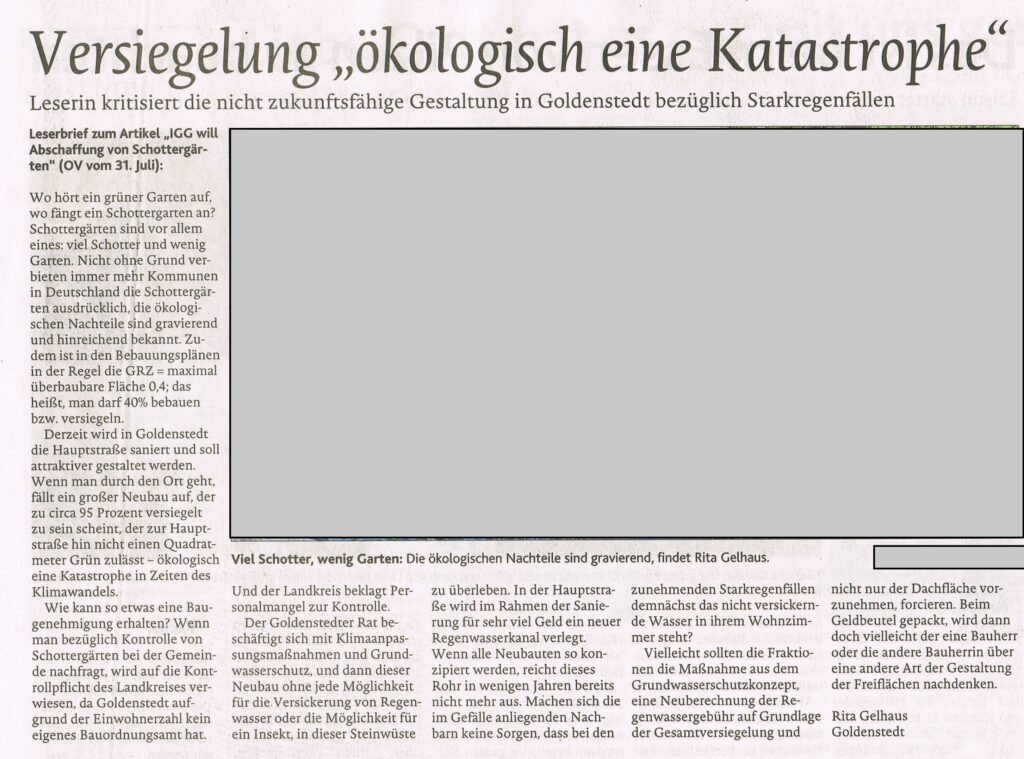 2023-08-14_Leserbrief_Schottergärten_ohneFoto