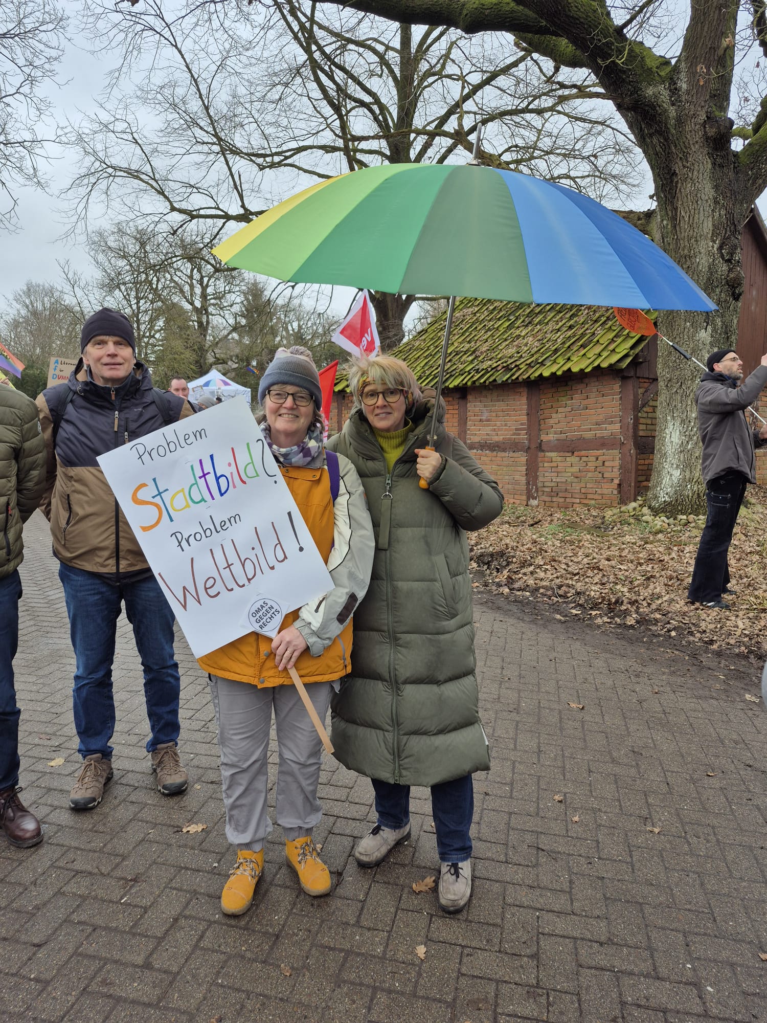 Februar 2026 - Demo gegen rechts - Weltbild Stadtbild