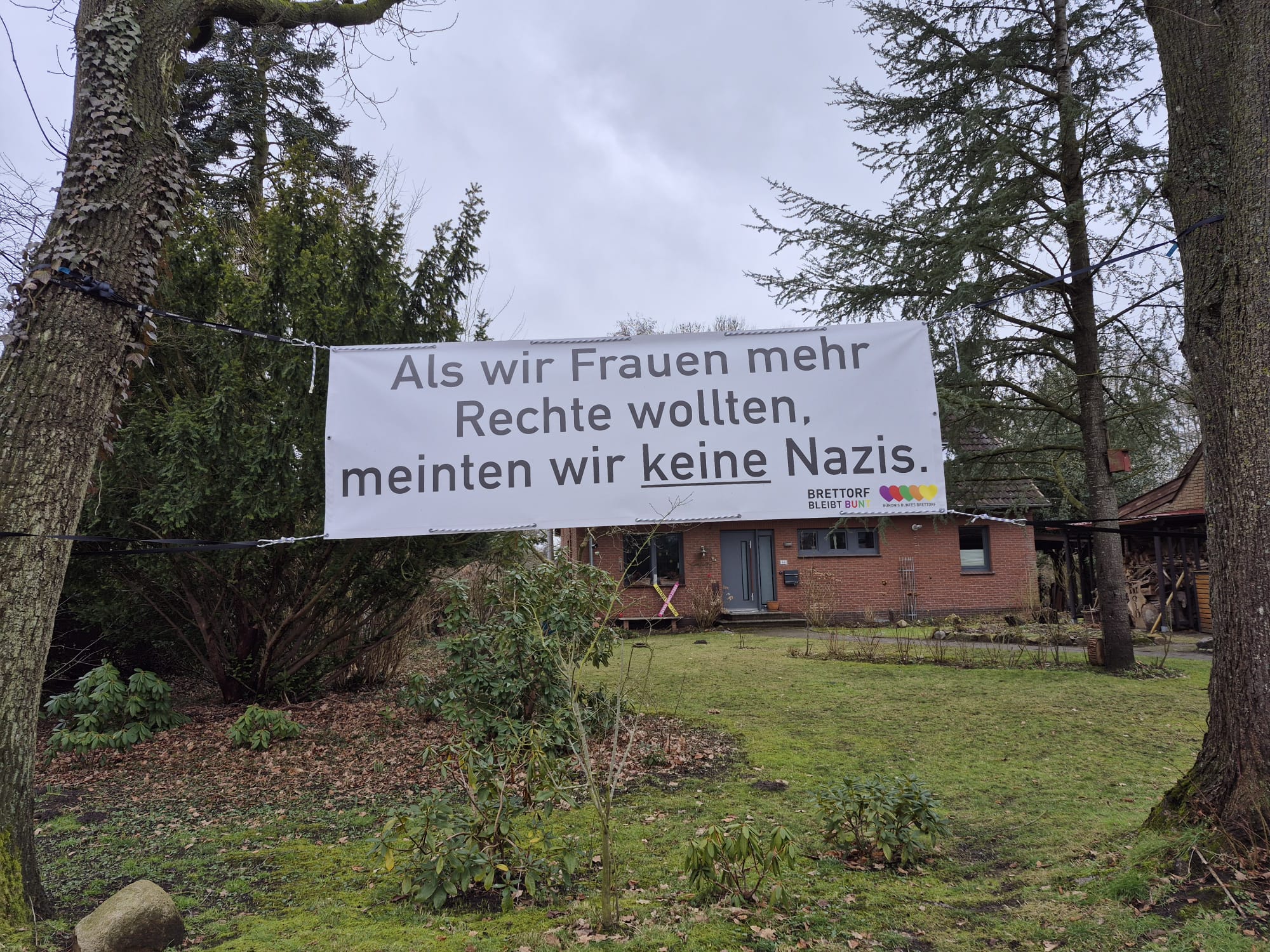 Februar 2026 - Demo gegen rechts - Banner Rechte