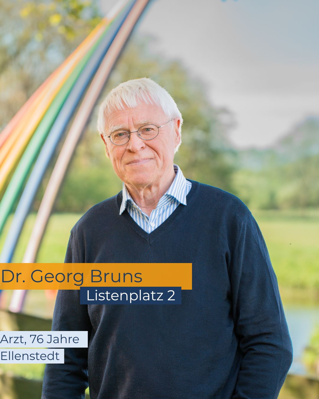 Portrait Georg Bruns, mit Listenplatz