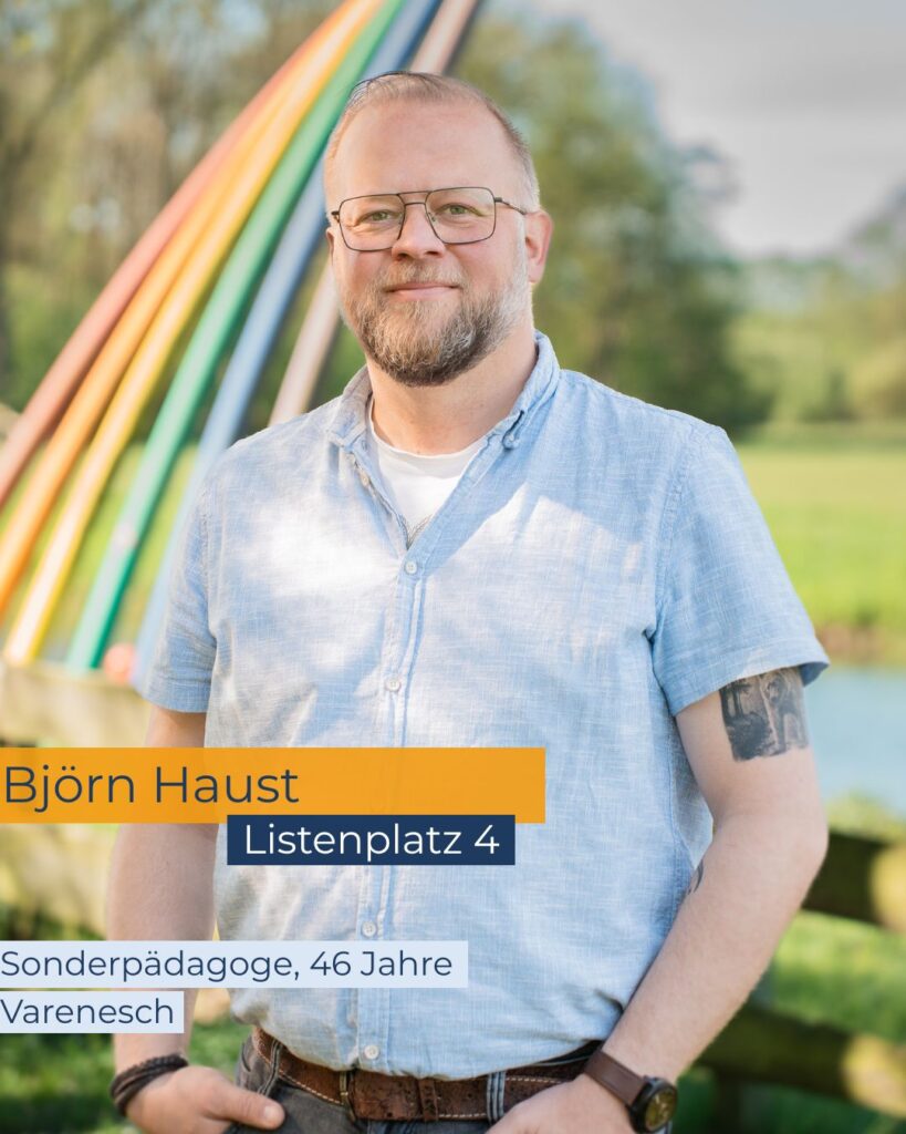 Portrait Björn Haust, mit Listenplatz