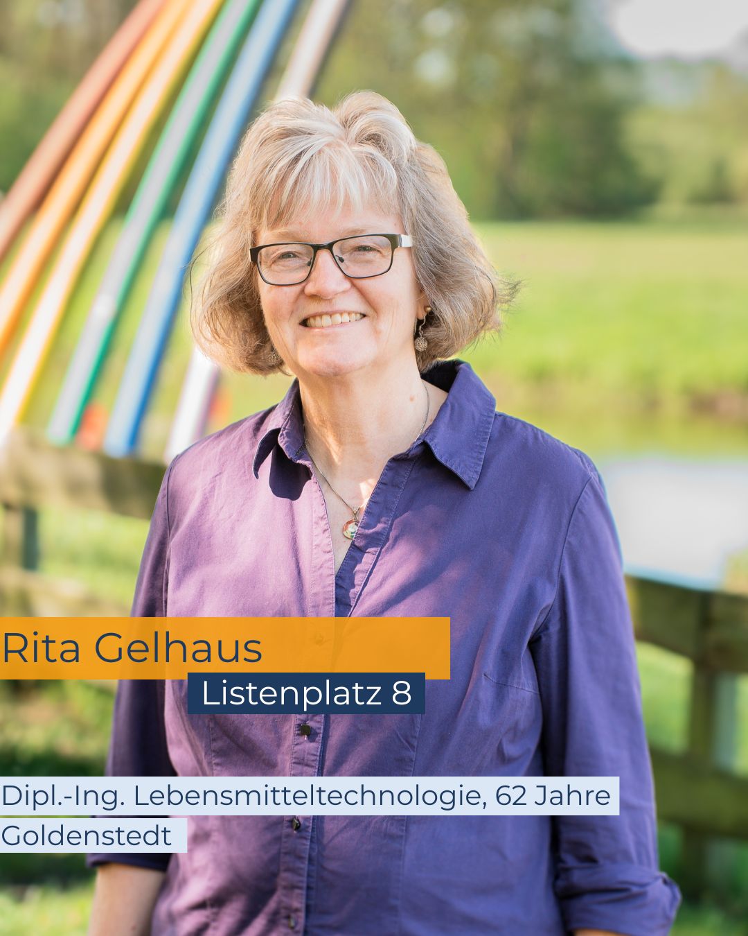 Portrait Rita Gelhaus, mit Listenplatz